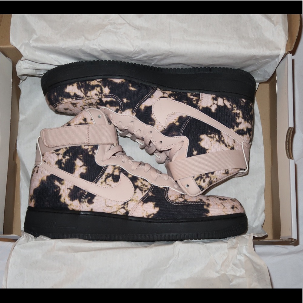 Nike Air Force 1 High Acid Wash Black/Pink